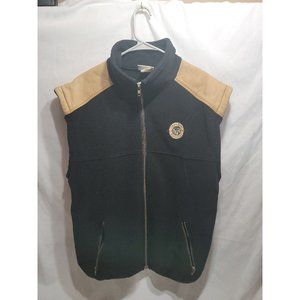 The Shirt Company Black Fleece Full Zip Vest Size XL Canadian Rockies